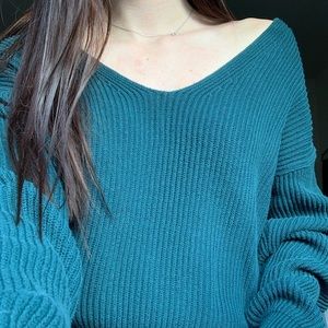 LA Hearts (PacSun) turquoise sweater